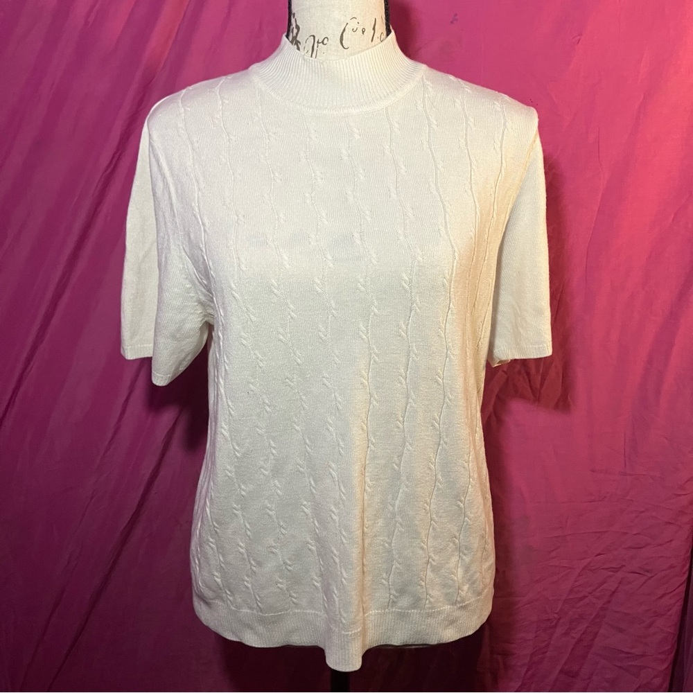 Koret Cream Short Sleeve Women's Top